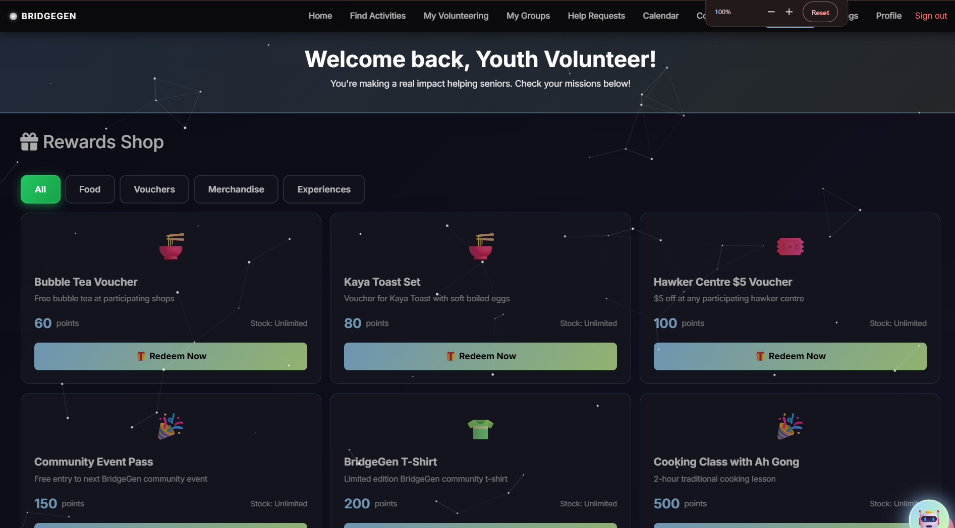 BridgeGen Activities